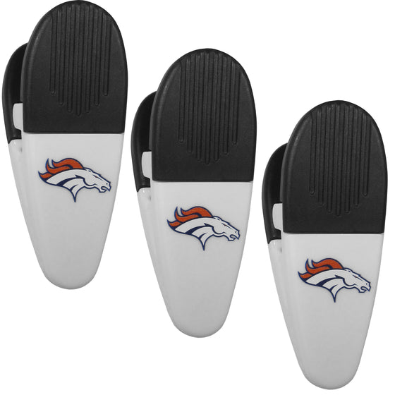 Denver Broncos Mini Chip Clip Magnets, 3 pk