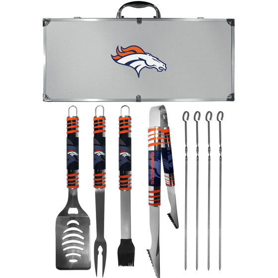 Denver Broncos 8 pc Tailgater BBQ Set