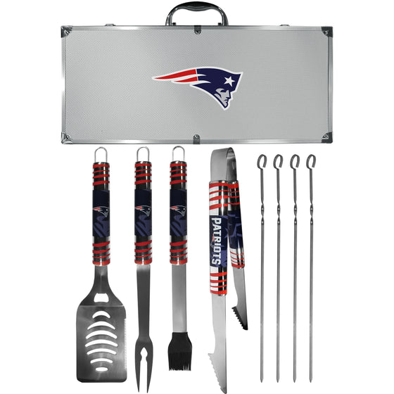 New England Patriots 8 pc Tailgater BBQ Set