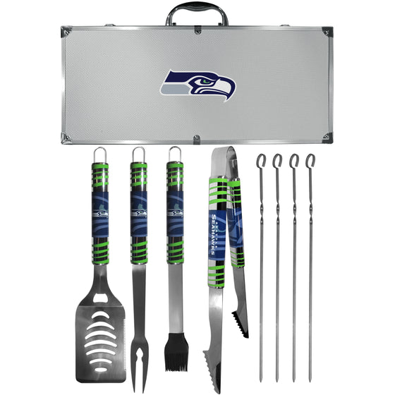 Seattle Seahawks 8 pc Tailgater BBQ Set