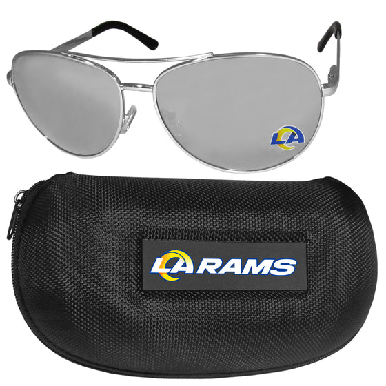 Los Angeles Rams Aviator Sunglasses and Case