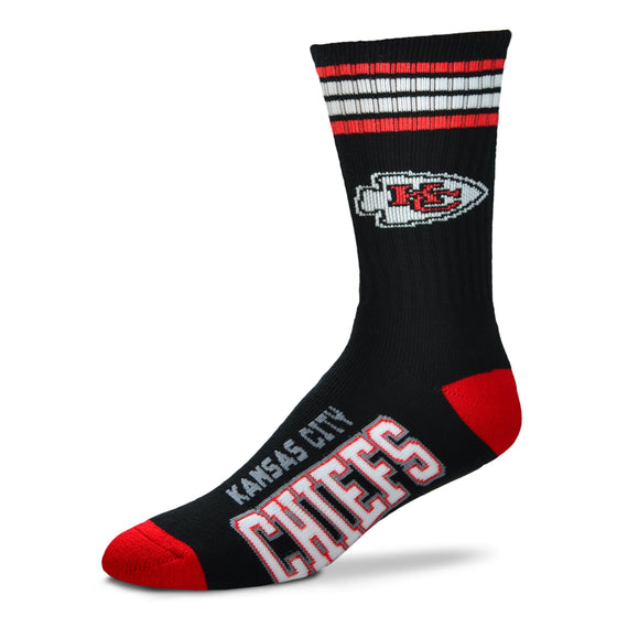 Kansas City Chiefs 4 Stripe Deuce Sock Alternate - Large - 757 Sports Collectibles