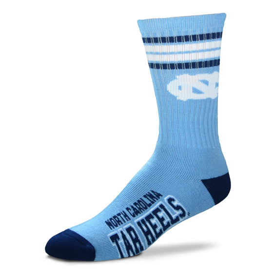 North Carolina Tar Heels 4 Stripe Deuce Socks - Large - 757 Sports Collectibles