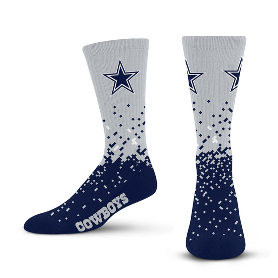 Dallas Cowboys Spray Zone Socks - Large - 757 Sports Collectibles