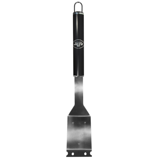 New York Jets Grill Brush w/Scraper in Black