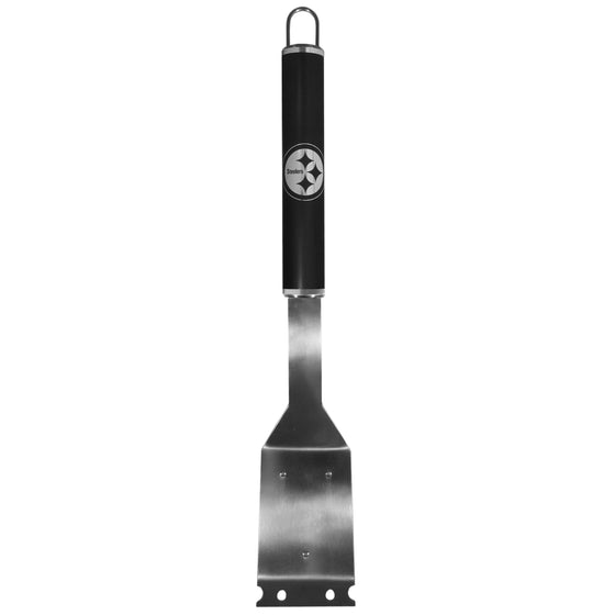 Pittsburgh Steelers Grill Brush w/Scraper in Black