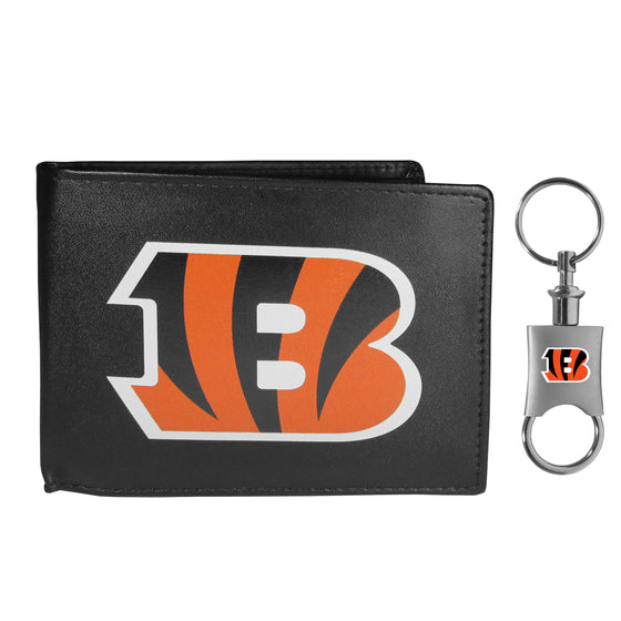 Cincinnati Bengals Bi-fold Wallet & Valet Key Chain