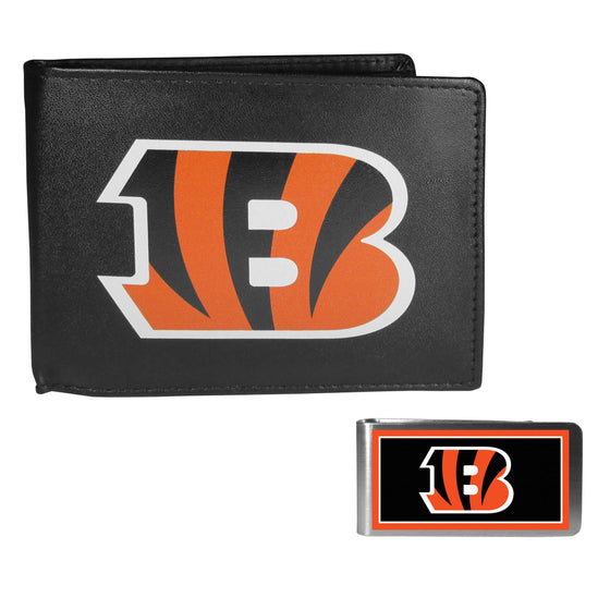 Cincinnati Bengals Bi-fold Wallet & Color Money Clip