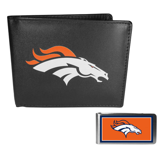 Denver Broncos Bi-fold Wallet & Color Money Clip