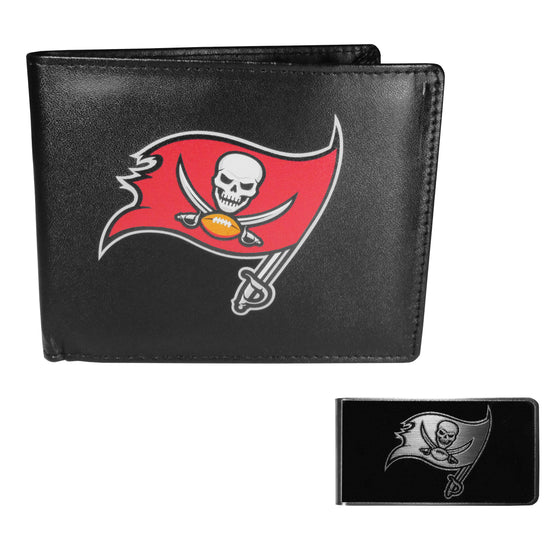 Tampa Bay Buccaneers Bi-fold Wallet & Black Money Clip