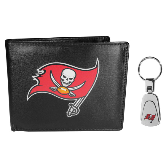 Tampa Bay Buccaneers Bi-fold Wallet & Steel Key Chain