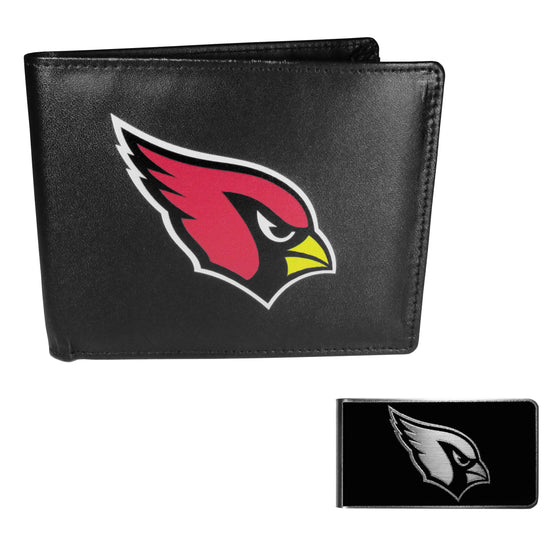 Arizona Cardinals Bi-fold Wallet & Black Money Clip