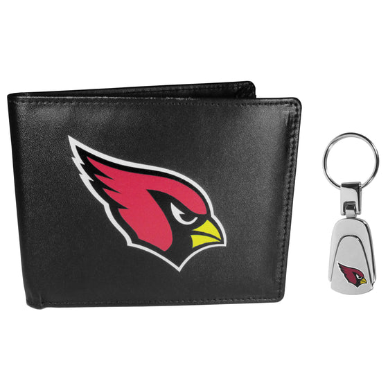 Arizona Cardinals Bi-fold Wallet & Steel Key Chain