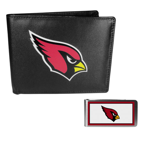 Arizona Cardinals Bi-fold Wallet & Color Money Clip