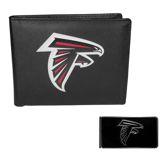 Atlanta Falcons Bi-fold Wallet & Black Money Clip