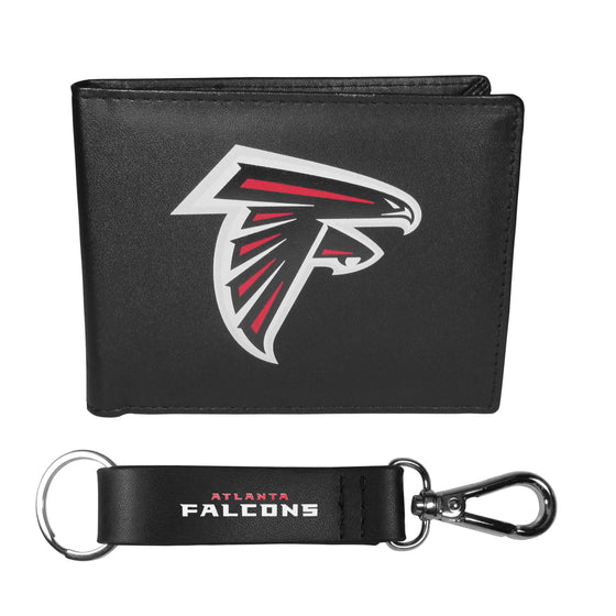 Atlanta Falcons Bi-fold Wallet & Strap Key Chain