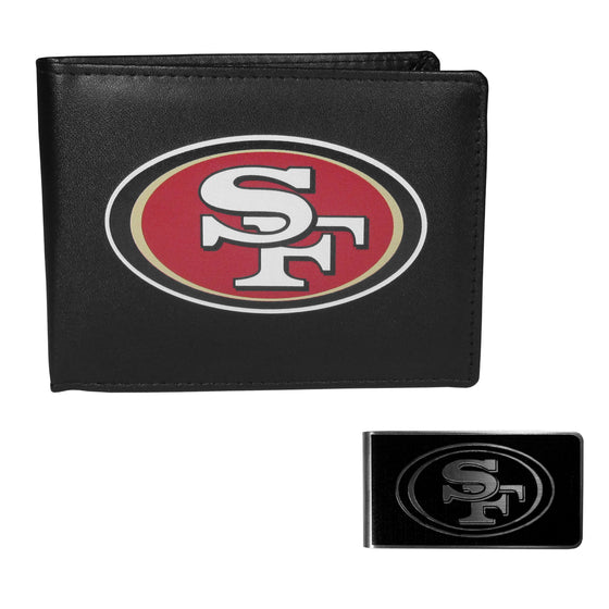 San Francisco 49ers Bi-fold Wallet & Black Money Clip