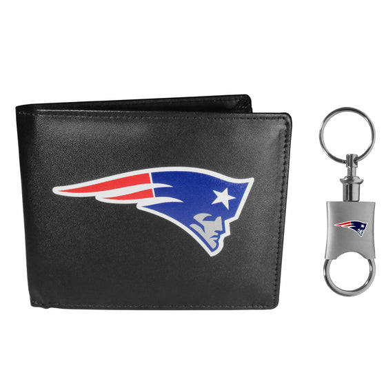 New England Patriots Bi-fold Wallet & Valet Key Chain