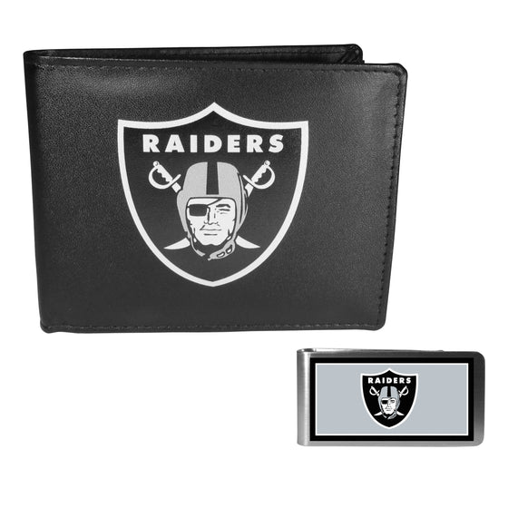 Las Vegas Raiders Bi-fold Wallet & Color Money Clip