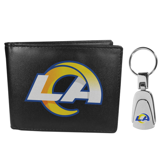 Los Angeles Rams Bi-fold Wallet & Steel Key Chain