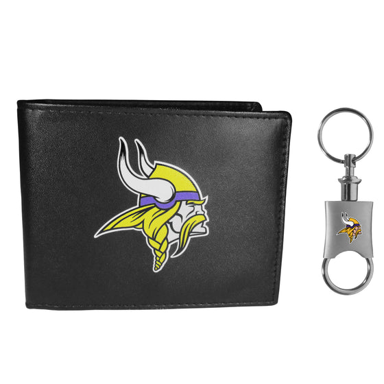 Minnesota Vikings Bi-fold Wallet & Valet Key Chain