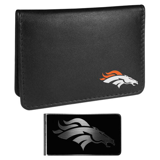 Denver Broncos Weekend Bi-fold Wallet & Black Money Clip