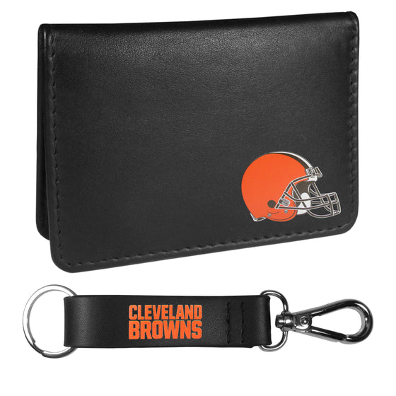 Cleveland Browns Weekend Bi-fold Wallet & Strap Key Chain