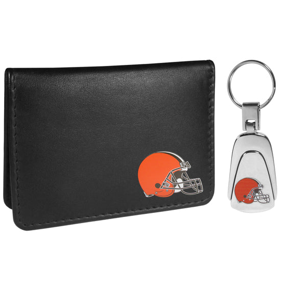 Cleveland Browns Weekend Bi-fold Wallet & Steel Key Chain