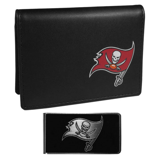 Tampa Bay Buccaneers Weekend Bi-fold Wallet & Black Money Clip