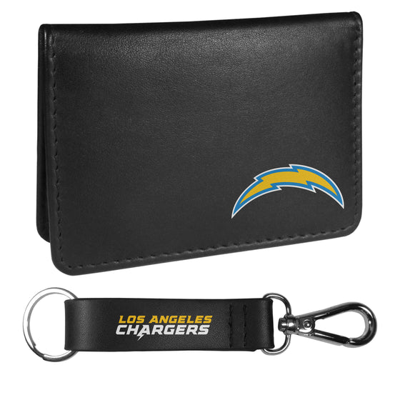 Los Angeles Chargers Weekend Bi-fold Wallet & Strap Key Chain