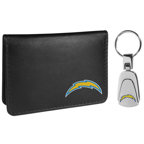 Los Angeles Chargers Weekend Bi-fold Wallet & Steel Key Chain