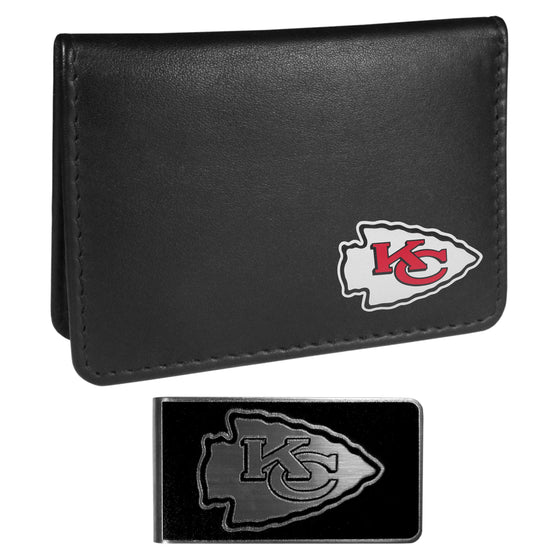 Kansas City Chiefs Weekend Bi-fold Wallet & Black Money Clip