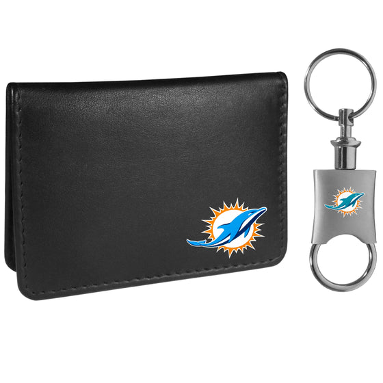 Miami Dolphins Weekend Bi-fold Wallet & Valet Key Chain