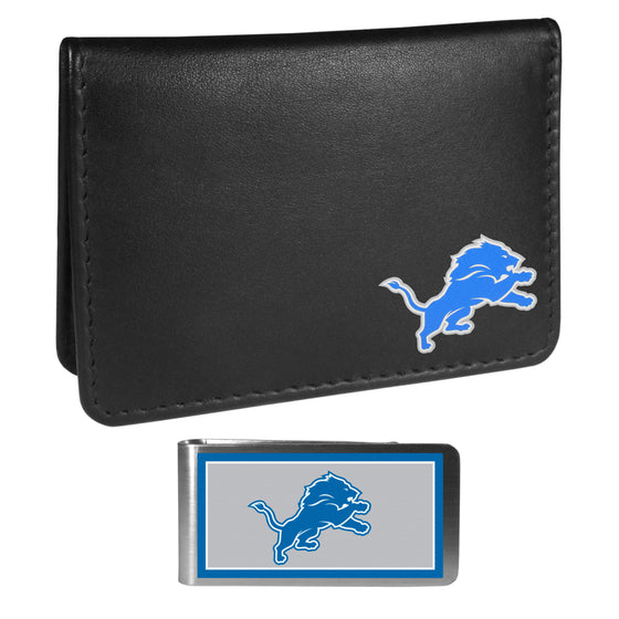 Detroit Lions Weekend Bi-fold Wallet & Color Money Clip