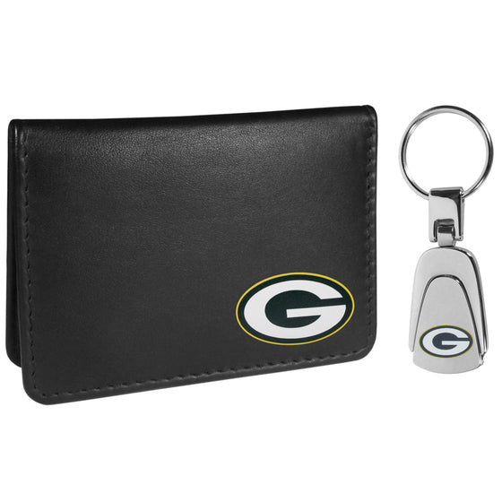 Green Bay Packers Weekend Bi-fold Wallet & Steel Key Chain