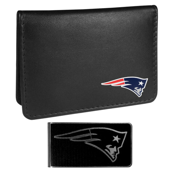 New England Patriots Weekend Bi-fold Wallet & Black Money Clip