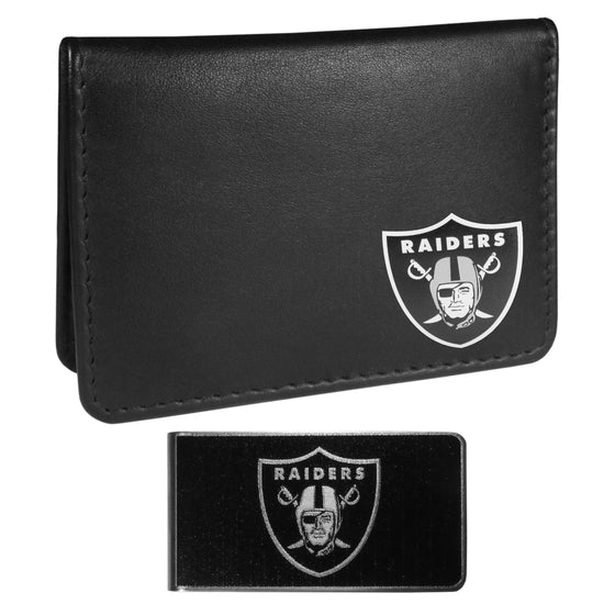 Las Vegas Raiders Weekend Bi-fold Wallet & Black Money Clip