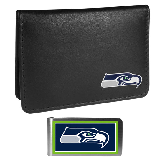 Seattle Seahawks Weekend Bi-fold Wallet & Color Money Clip