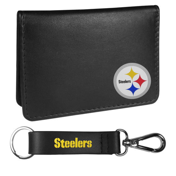 Pittsburgh Steelers Weekend Bi-fold Wallet & Strap Key Chain