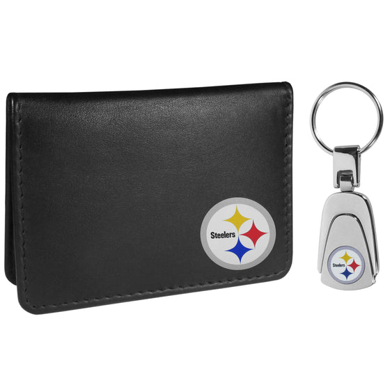 Pittsburgh Steelers Weekend Bi-fold Wallet & Steel Key Chain