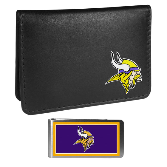 Minnesota Vikings Weekend Bi-fold Wallet & Color Money Clip