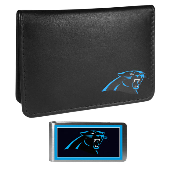 Carolina Panthers Weekend Bi-fold Wallet & Color Money Clip