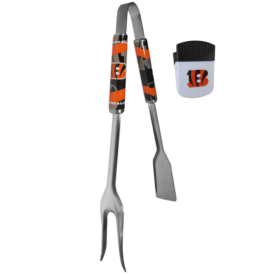 Cincinnati Bengals 3 in 1 BBQ Tool and Chip Clip