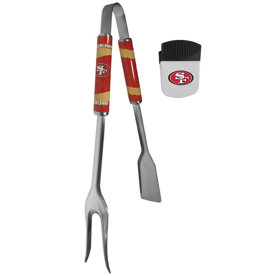 San Francisco 49ers 3 in 1 BBQ Tool and Chip Clip