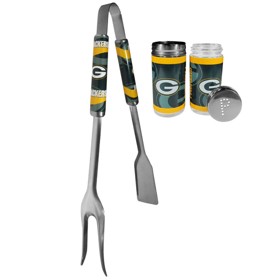 Green Bay Packers 3 in 1 BBQ Tool and Salt & Pepper Shaker