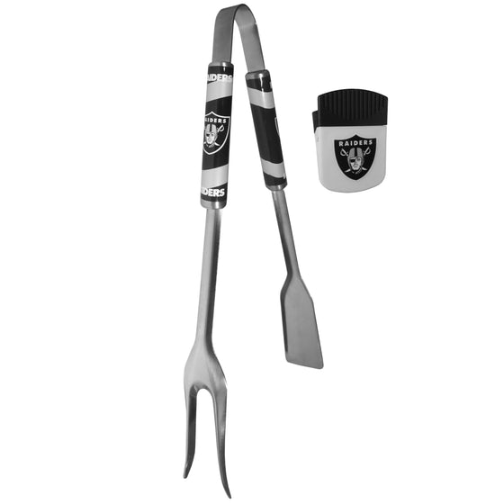 Oakland Raiders 3 in 1 BBQ Tool and Chip Clip