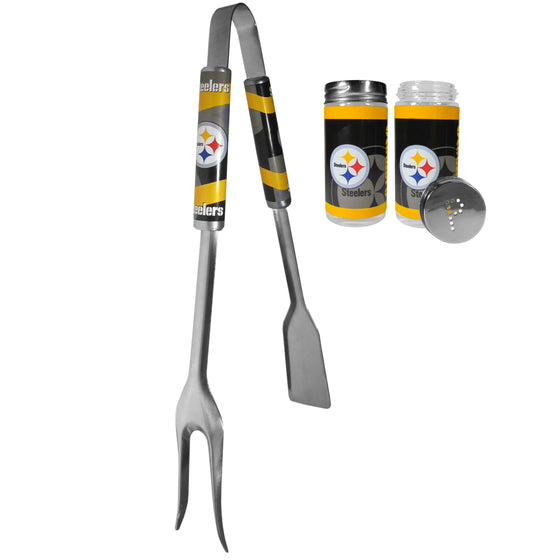 Pittsburgh Steelers 3 in 1 BBQ Tool and Salt & Pepper Shaker