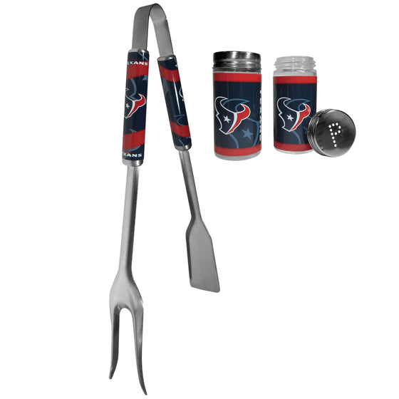 Houston Texans 3 in 1 BBQ Tool and Salt & Pepper Shaker