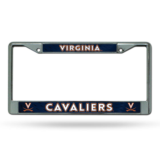 Virginia Cavaliers License Plate Frame Chrome Printed Insert