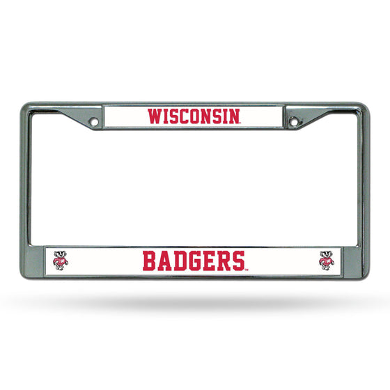 Wisconsin Badgers Chrome License Plate Frame (CDG)